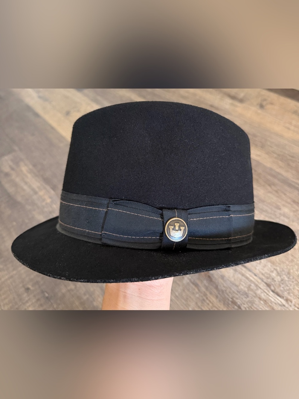 Goorin Bros Heritage Fedora Dean The Butcher Small 100% Wool Hat USA Made Black